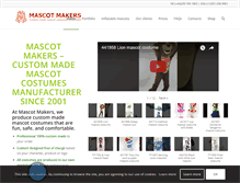 Tablet Screenshot of mascotmakers.com